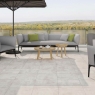 Terrasse avec chaussée grise dynamique 45x45