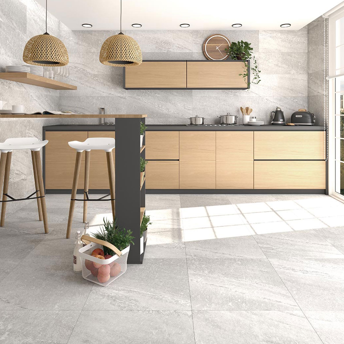 Innenraum mit Rho-R Grey-Beschichtung 32x99