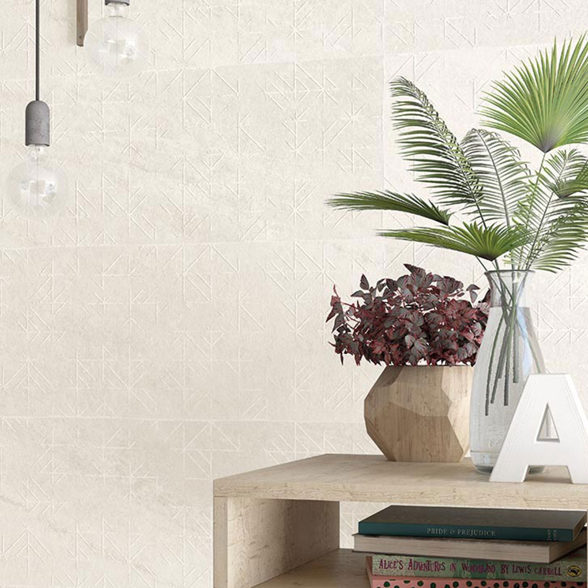 Innenraum mit Rho Nimos-R White Beschichtung 32x99 (Box 1,584m²)