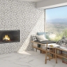 Interior com revestimento Doney Necci White Mosaic 30x30