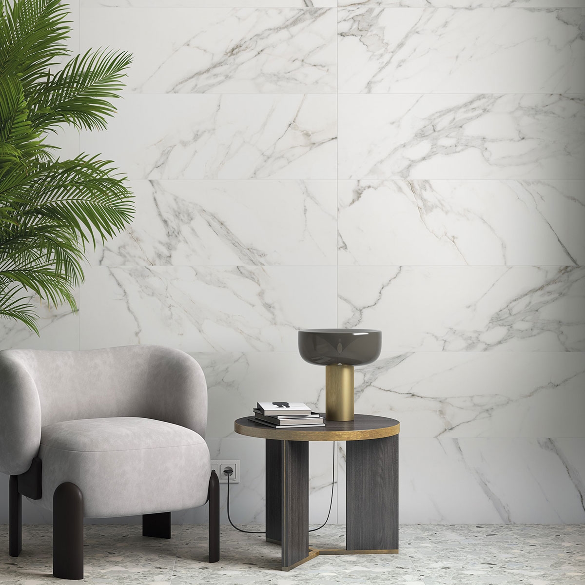 Interior con revestimiento Lesolo-R Blanco 32x99