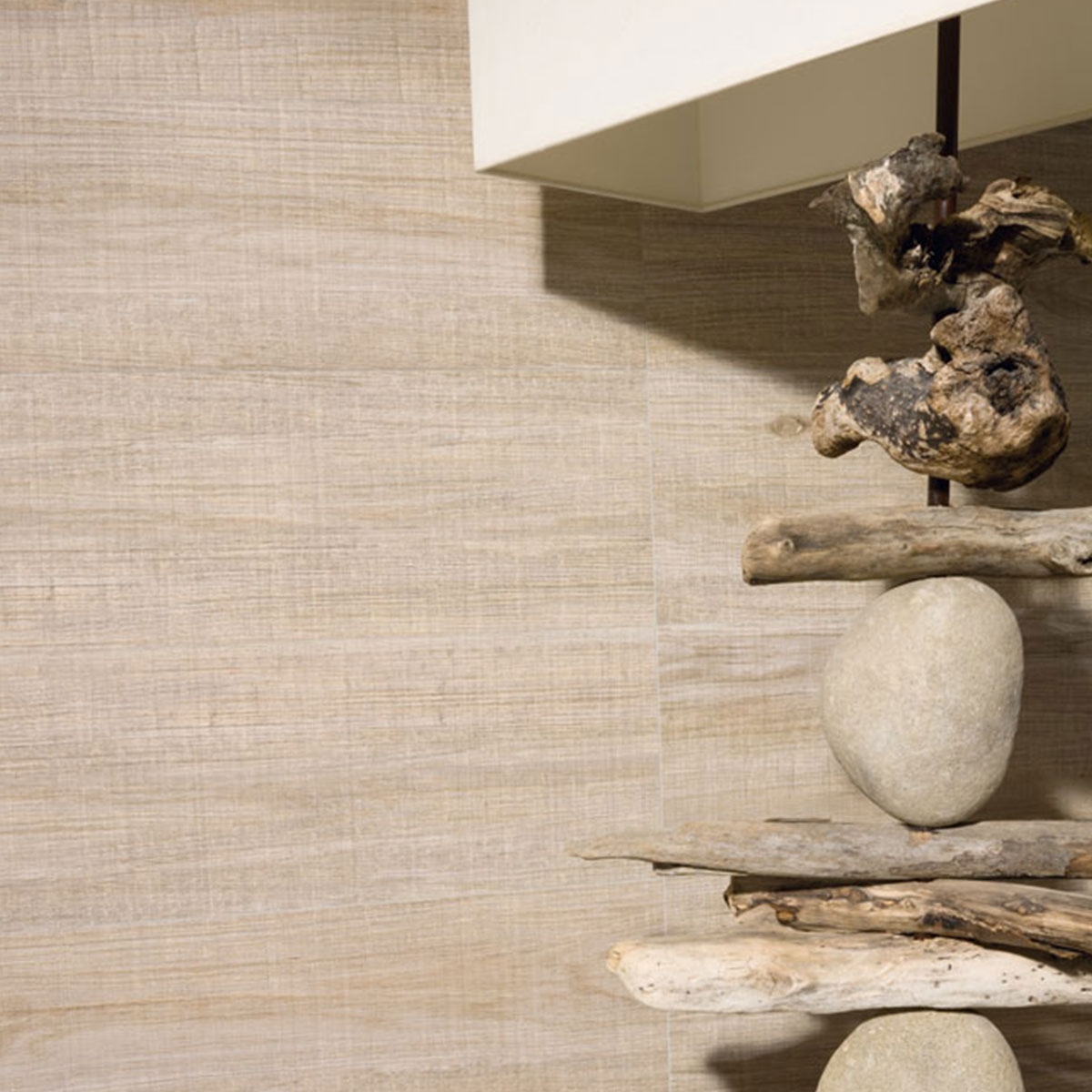 Interior with Orsa-CR Basic Hazelnut coating 21.8x89.3