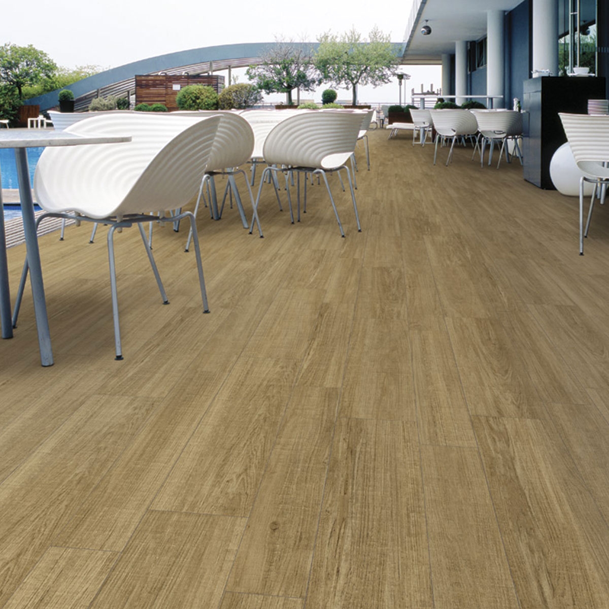 Exterior com pavimento Orsa-CR Basic Beige 21,8x89,3