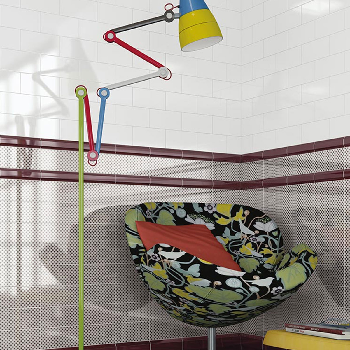 Intérieur avec revêtement Mugat Rivoli White 10x20