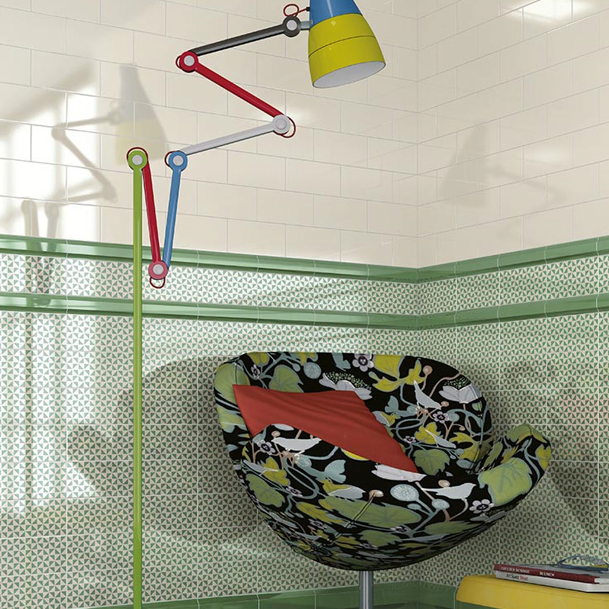 Intérieur avec revêtement Mugat Rivoli Vanille 10x20