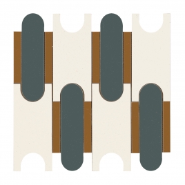 Momenti Mosaic Puzzle Bianco 30.6x32.8 (Box of 0.35m2)