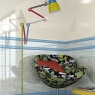 Interior con revestimiento Mugat Montmartre Celeste 10x20