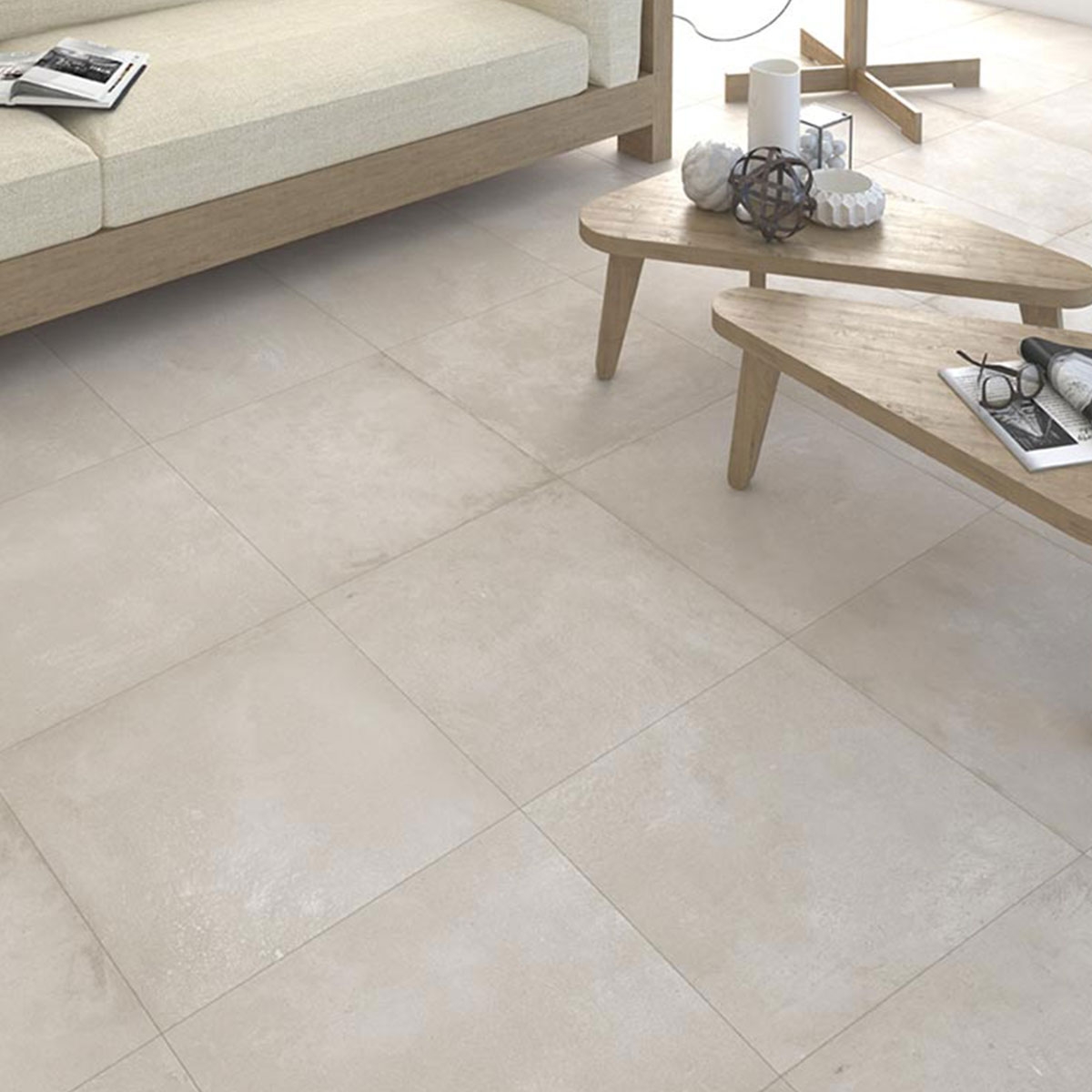 Intérieur avec sol Rift-R Cream 59,3x59,3