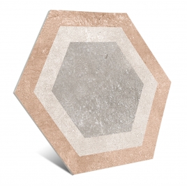 Hexagone multicolore Rift Bushmills 23,3x26,8 (Boîte 0,515 m2)