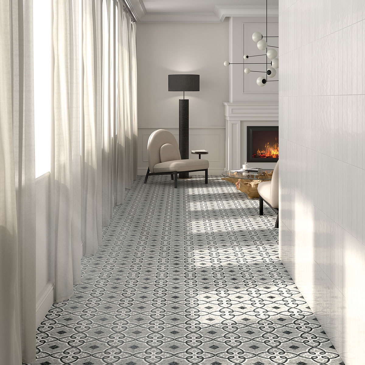 Intérieur avec revêtement Javea White 8x31,5