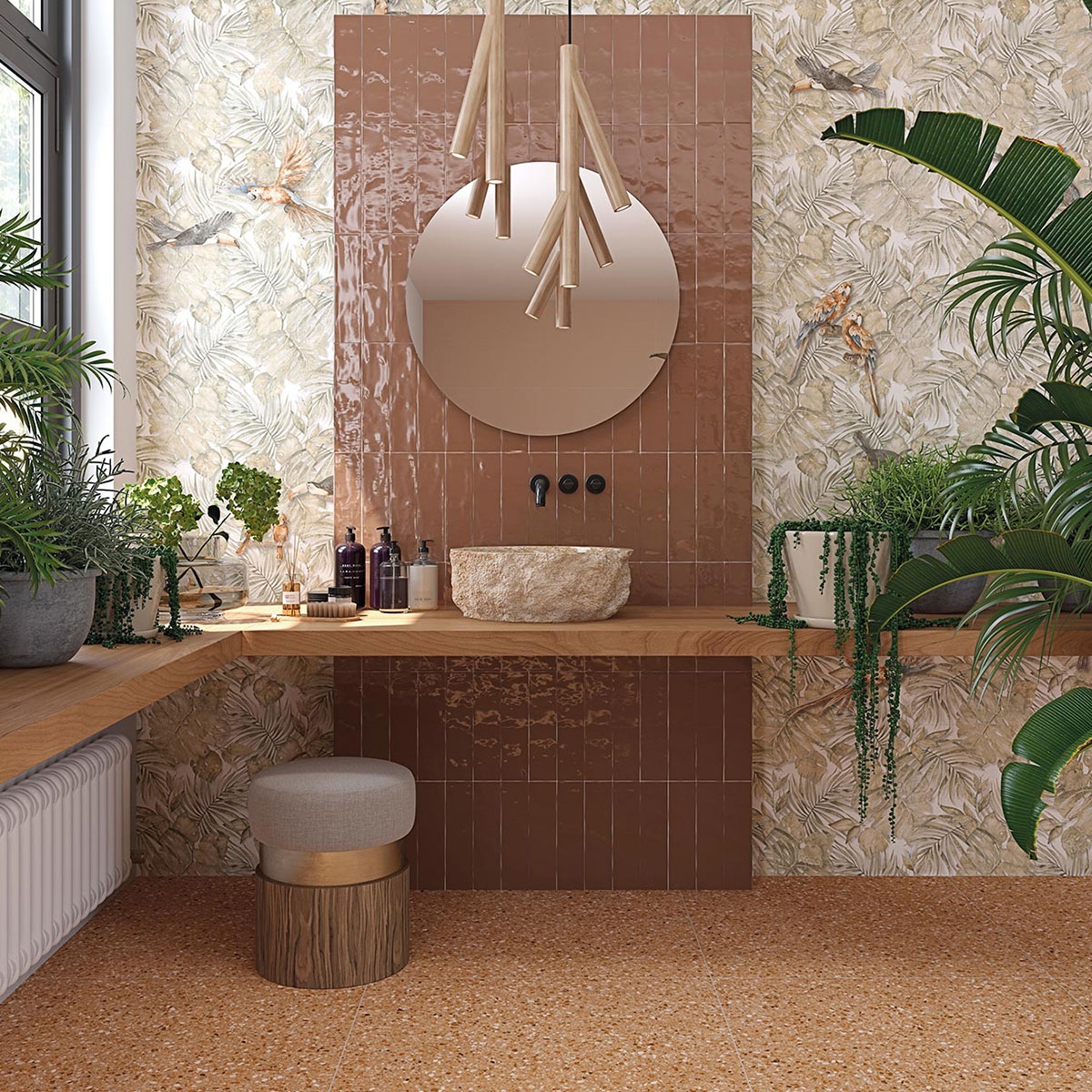 Salle de bain avec revêtement en carrelage Javea 8x31,5