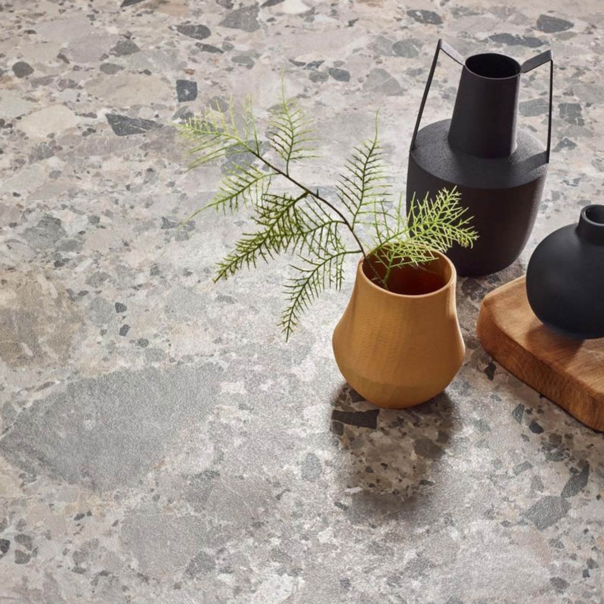 Interior with Natural Inlay Pavement 60x120