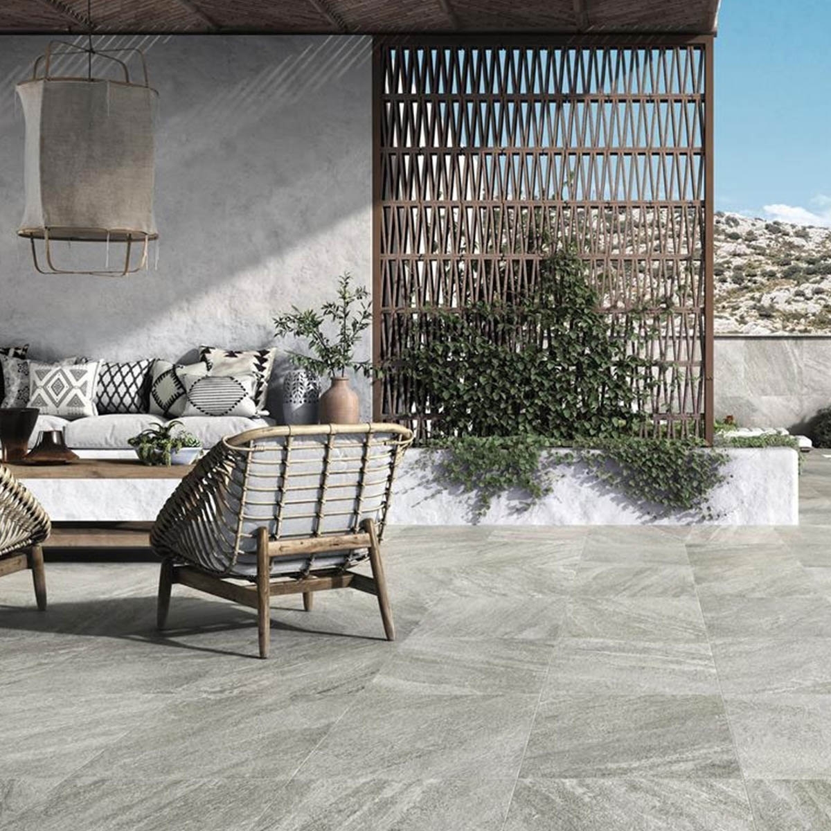 Exterior with Plus Onea Grey Non-slip Pavement 60x60