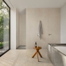 Interior com pavimento Mystone Berici Decoro Flora Beige 60x120