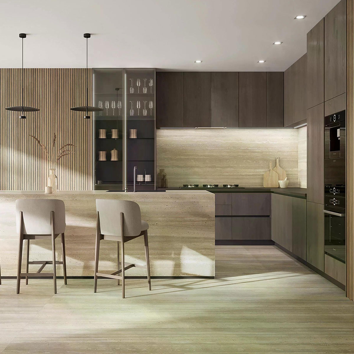 Interior with Cartago Beige flooring and cladding 60x120