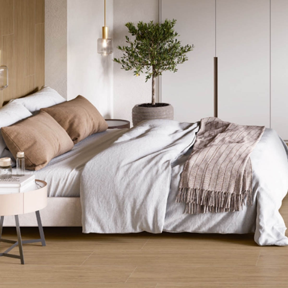 Chambre avec sol en chêne Kyndal 23x120