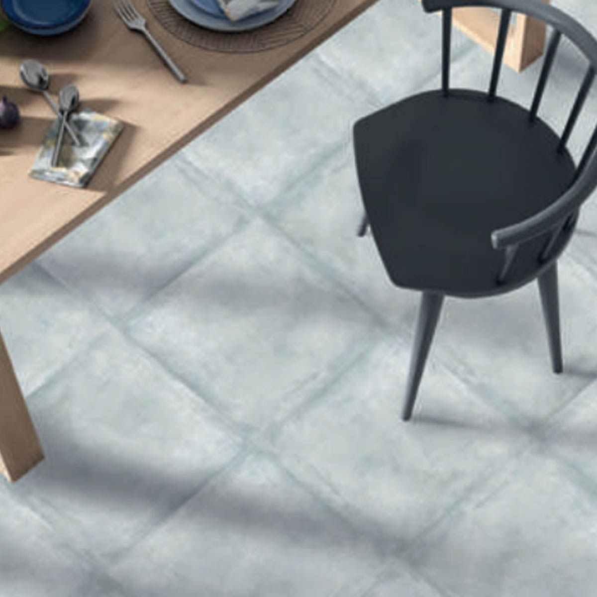 Speisesaal mit Boden Tarifa Gray 33,3x33,3