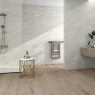 Salle de bain avec revêtement Tresana Polished White 30x60