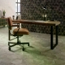 Interior con pavimento Cementine Capri Black 23x27