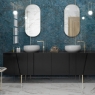 Salle de bain avec revêtement CR Lux Kionia Azzurro 60x120