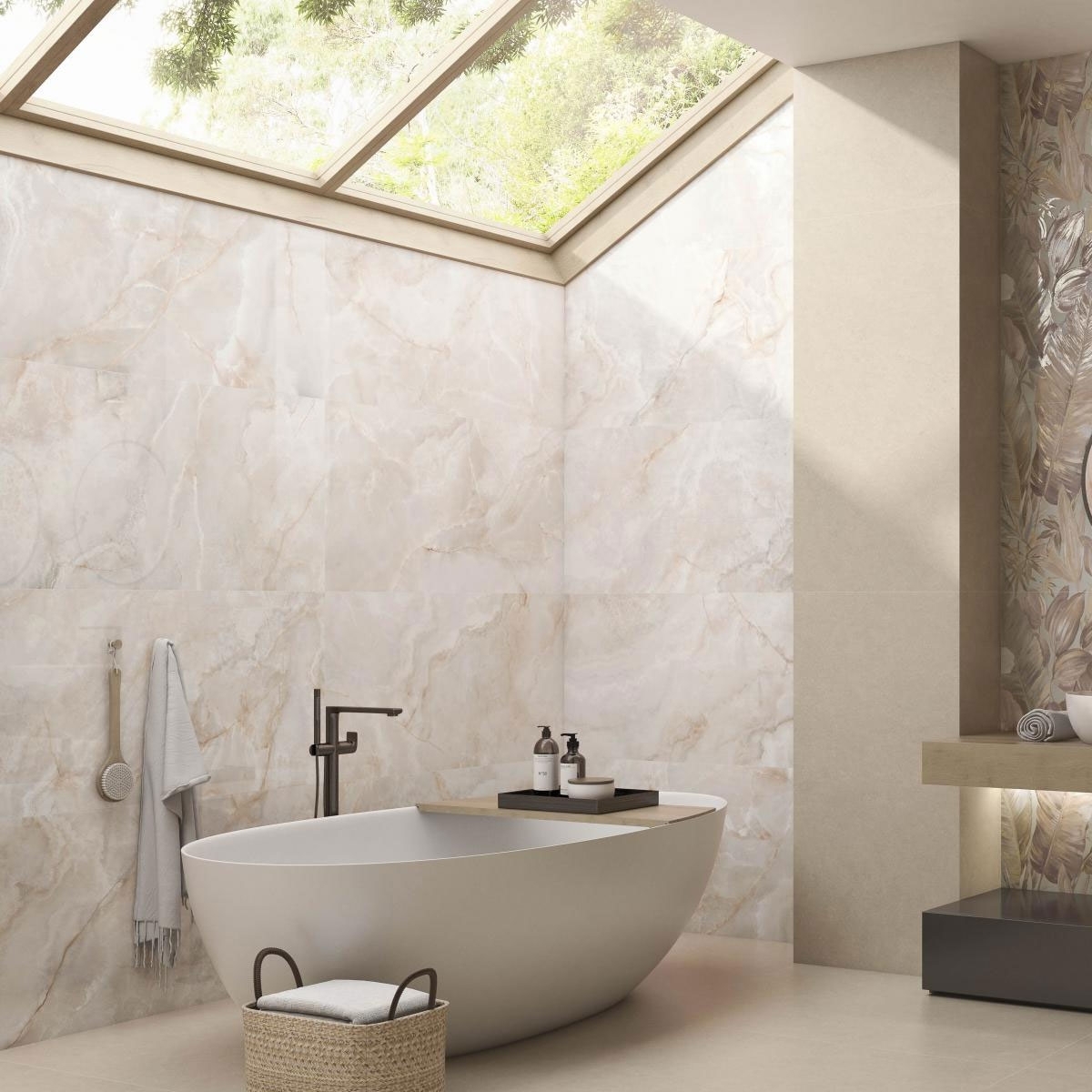 Intérieur avec revêtement CR Lux Noor Peach 60x120 (Boîte 1,44 m2)