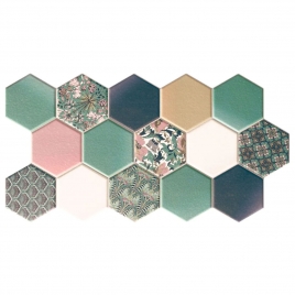 Hex Nouveau Green 26,5x51 (Caixa 0,95m2)