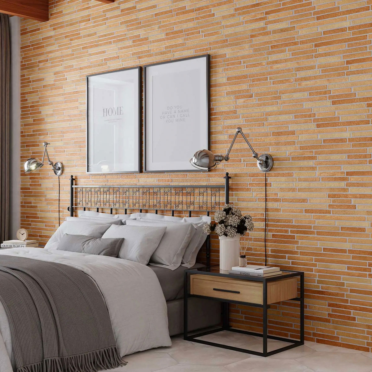 Quarto com revestimento Amsterdam Ochre 15x45