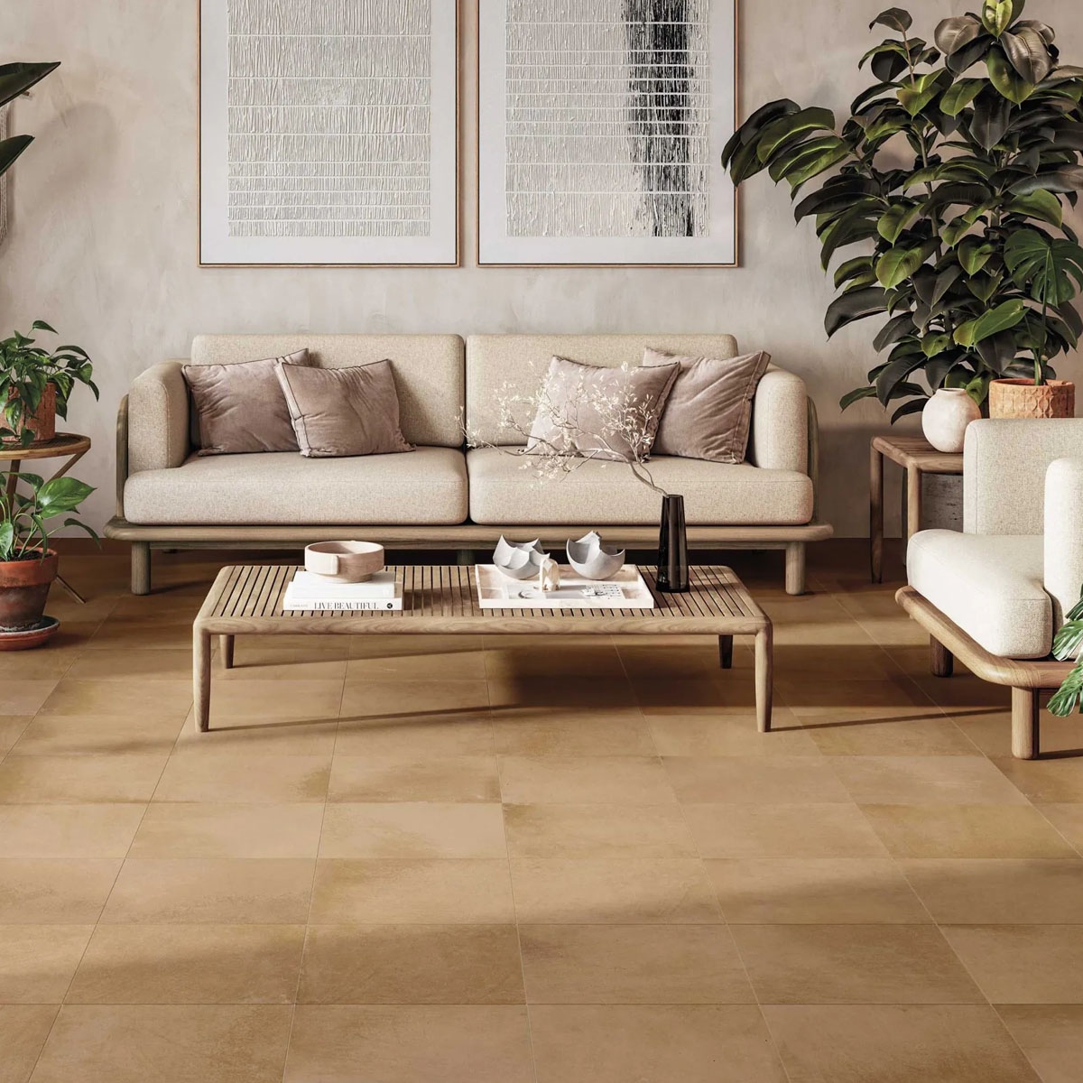 Zimmer mit Bari Terra Pavement 33x33