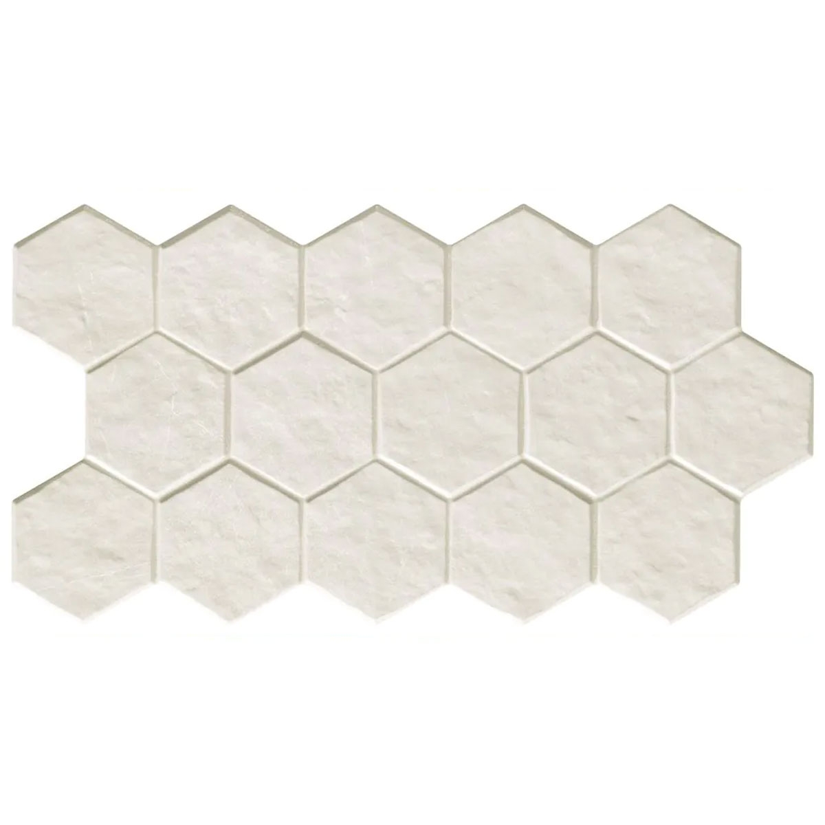 Muse Hex White Antideslizante 26,5x51 (Caja 0,95m2)