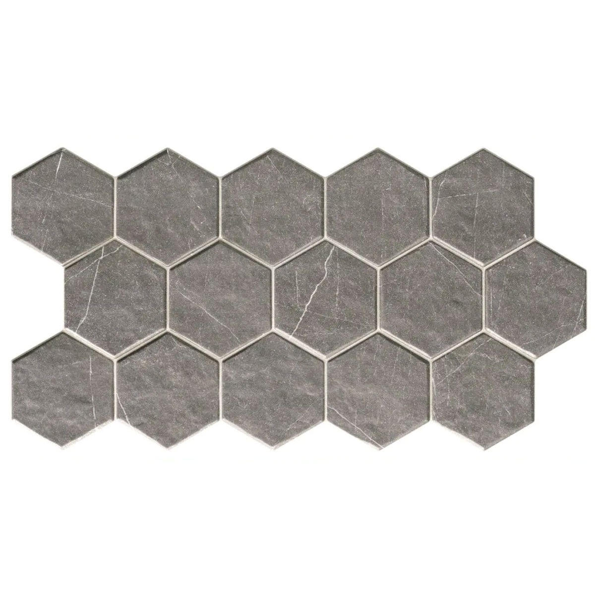 Muse Hex Grey Antideslizante 26,5x51 (Caja 0,95m2)