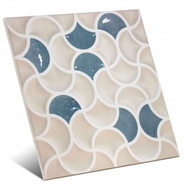 Bari Lattice Sand Aqua 33x33 (Box 0,89m²)