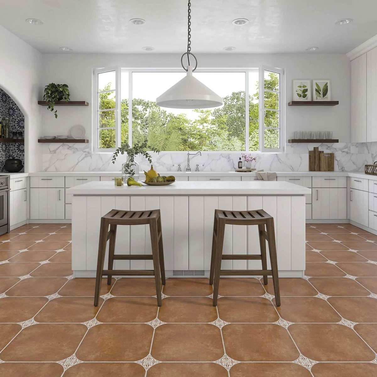 Kitchen with Pavement Aranjuez 45x45