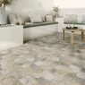 Terraza con Pavimento Arkansas Beige Antideslizante 40x62