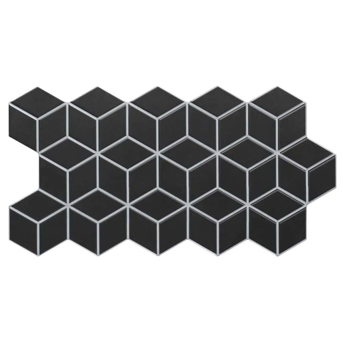 Rhombus Black 26.5x51 (Caja 0.95m2)