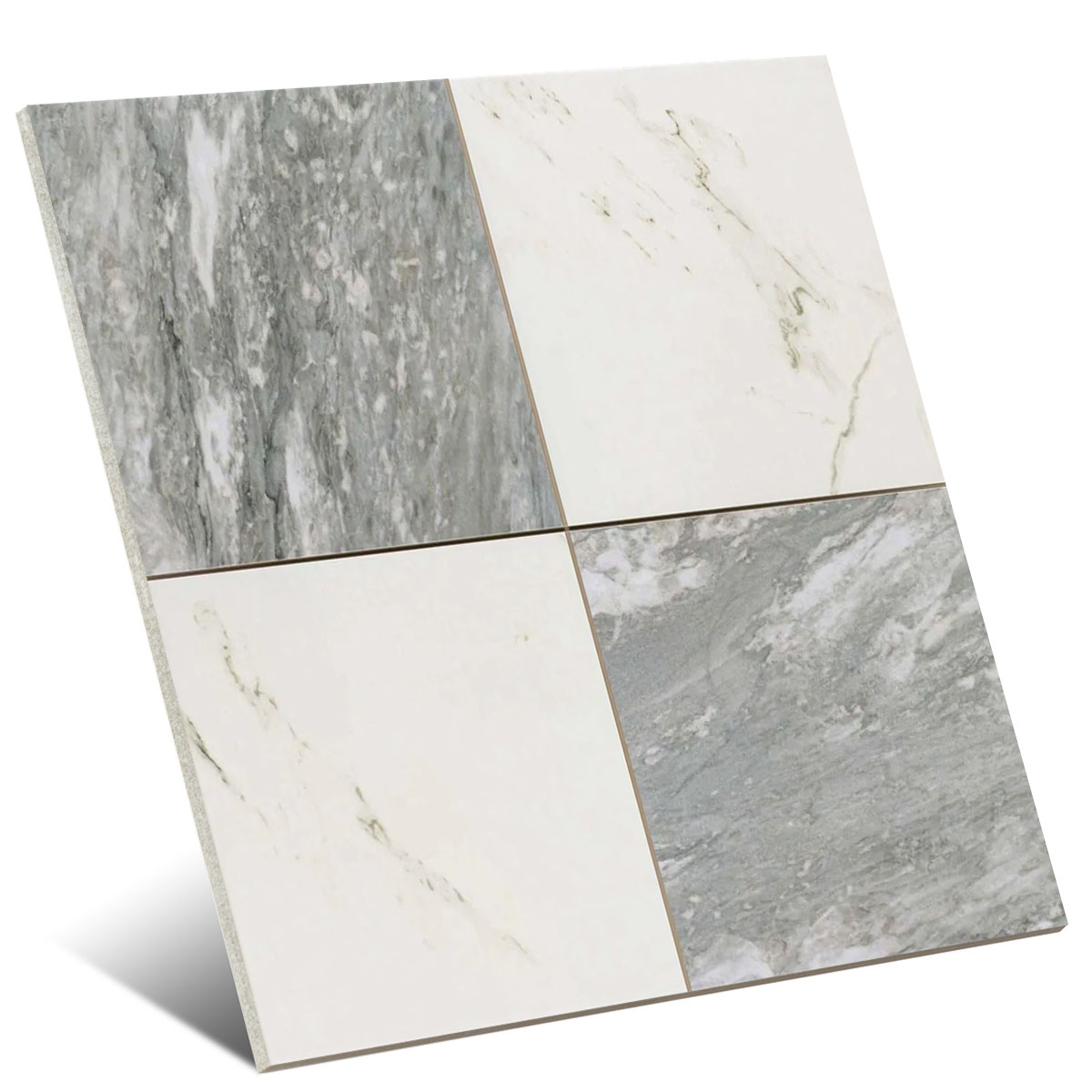 Bardiglio d’échecs 44x44 (Boîte 1,37m2)