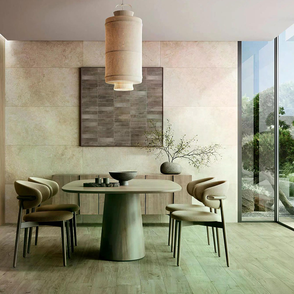 Intérieur avec revêtement beige Denver 60x120