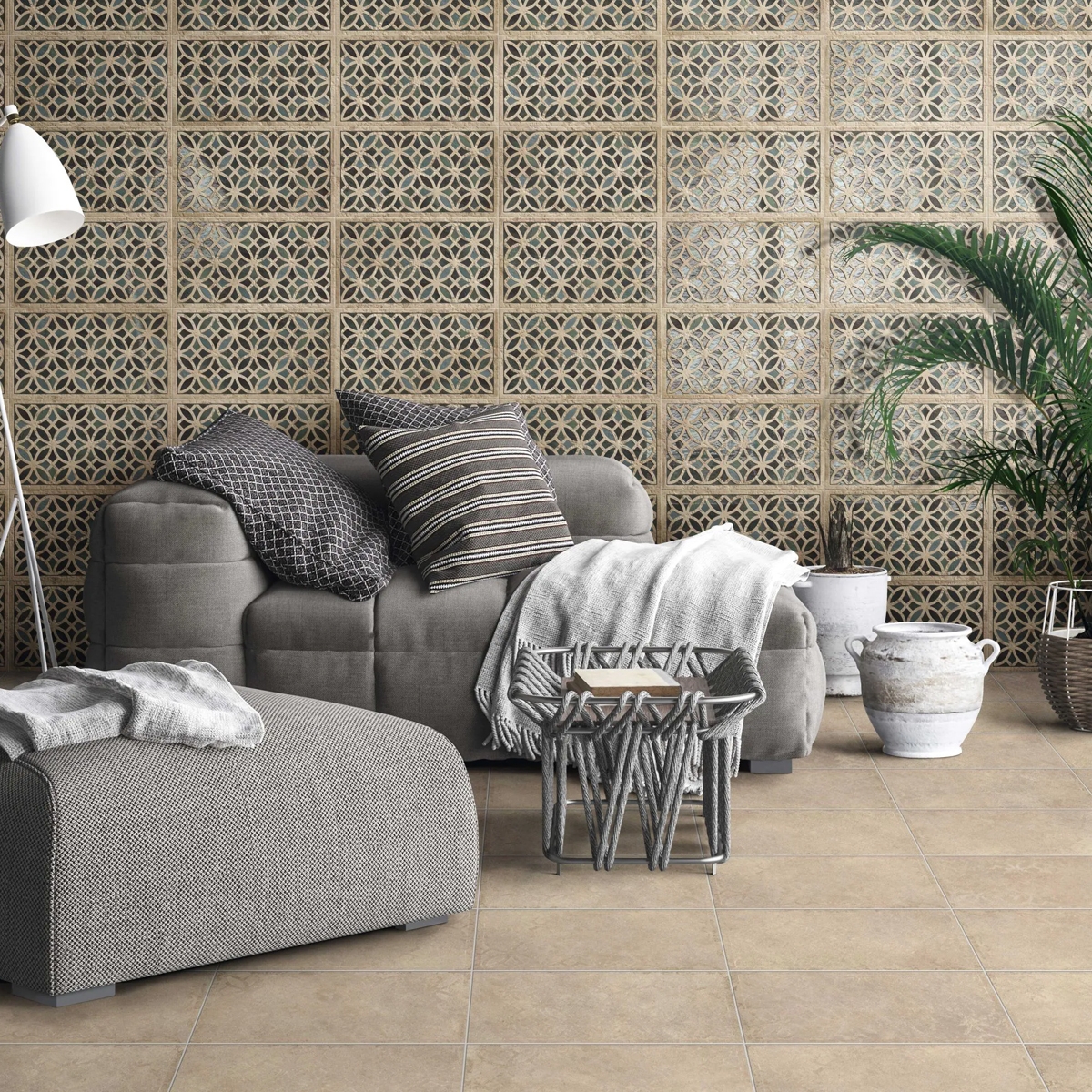 Sala con Pavimento Dakhla Arena 31x56