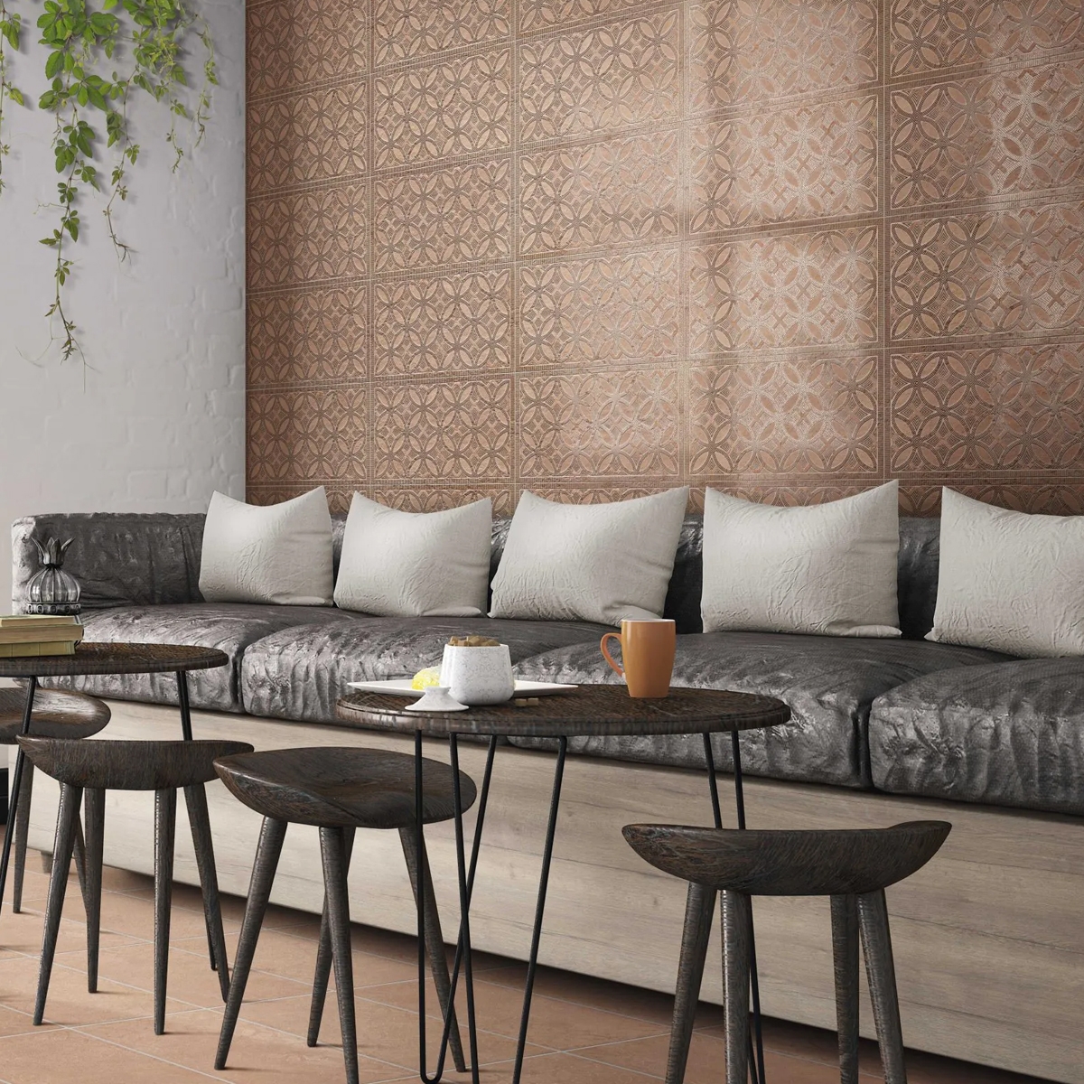 Intérieur avec revêtement en terre cuite Dakhla Deco 31x56