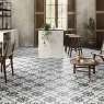 Salon avec sol Asti Black 44x44
