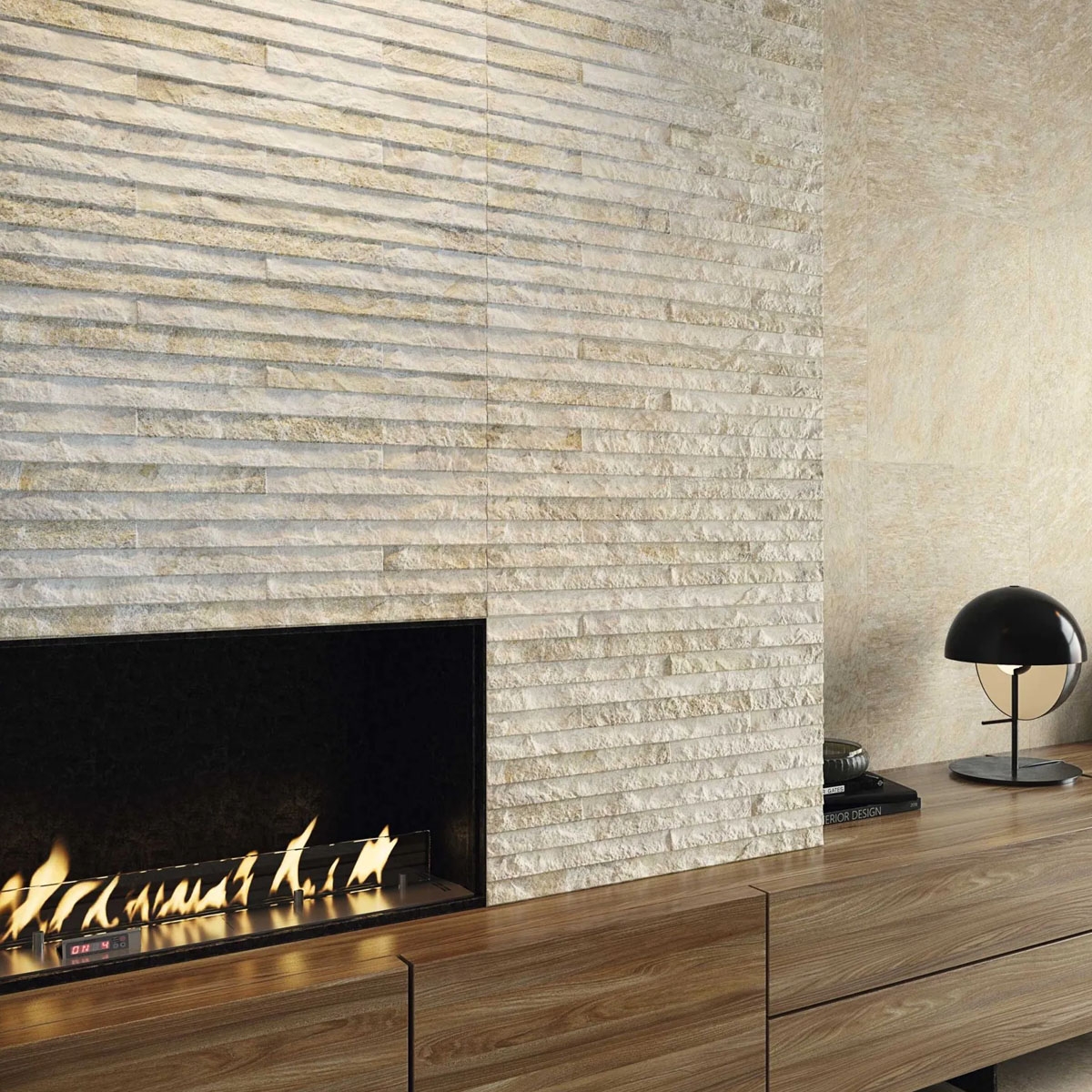 Interior con Revestimiento Erebor White 44x66