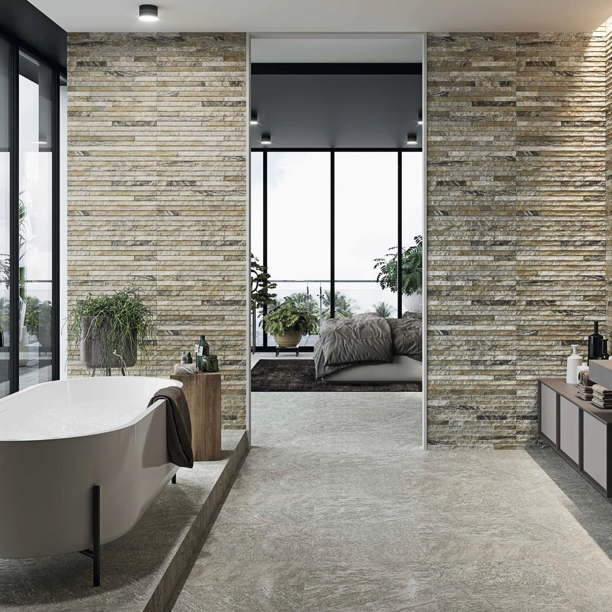 Baño con Revestimiento Erebor Nature 44x66