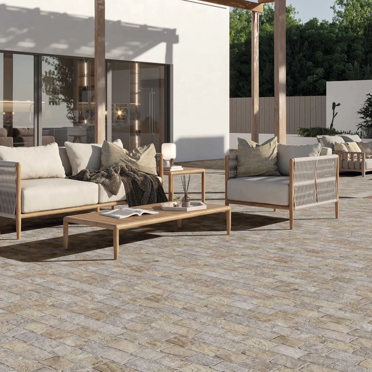 Terrasse avec pavé antidérapant Filita 44x66