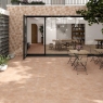 Patio with Triangle Parma Cotto Non-slip Coating 48.5x28