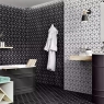 Baño con Revestimiento Rhombus Black 26.5x51