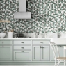 Cocina con Revestimiento Rhombus Emerald 26.5x51