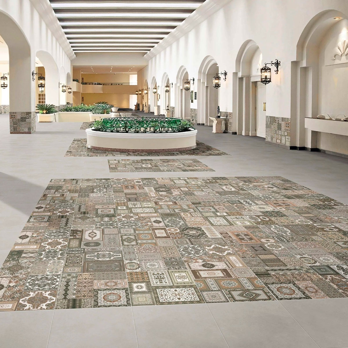 Innenraum mit Kilim-Belag 44x44 (1,37m²)