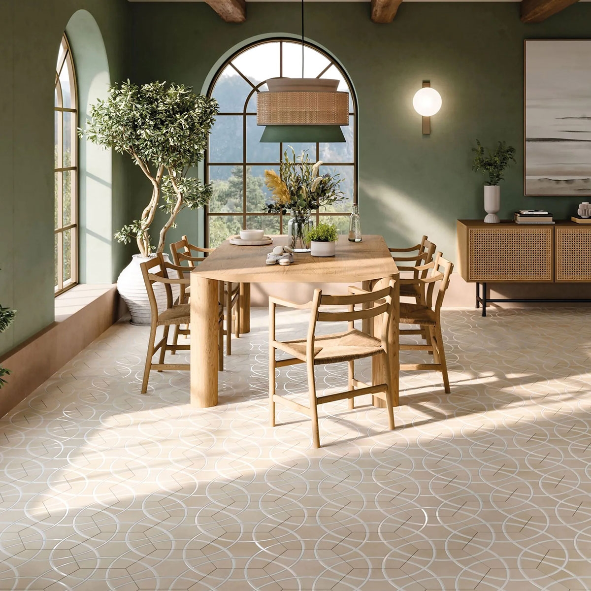 Intérieur avec plancher Lancaster Sand 28,5x33