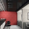 Restaurant avec revêtement rouge Manhattan 31x56