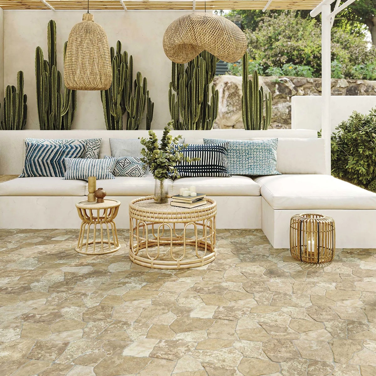 Terraço de pavimento antiderrapante bege do Nebraska 40x62