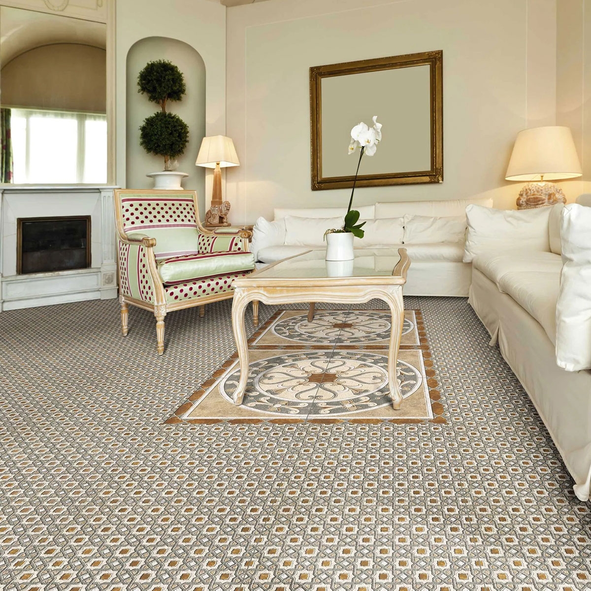 Sala con Pavimento Rialto 44x44